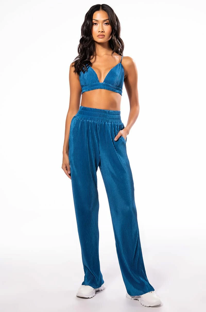 ASTRID PLEATED PALAZZO PANT - Image 2
