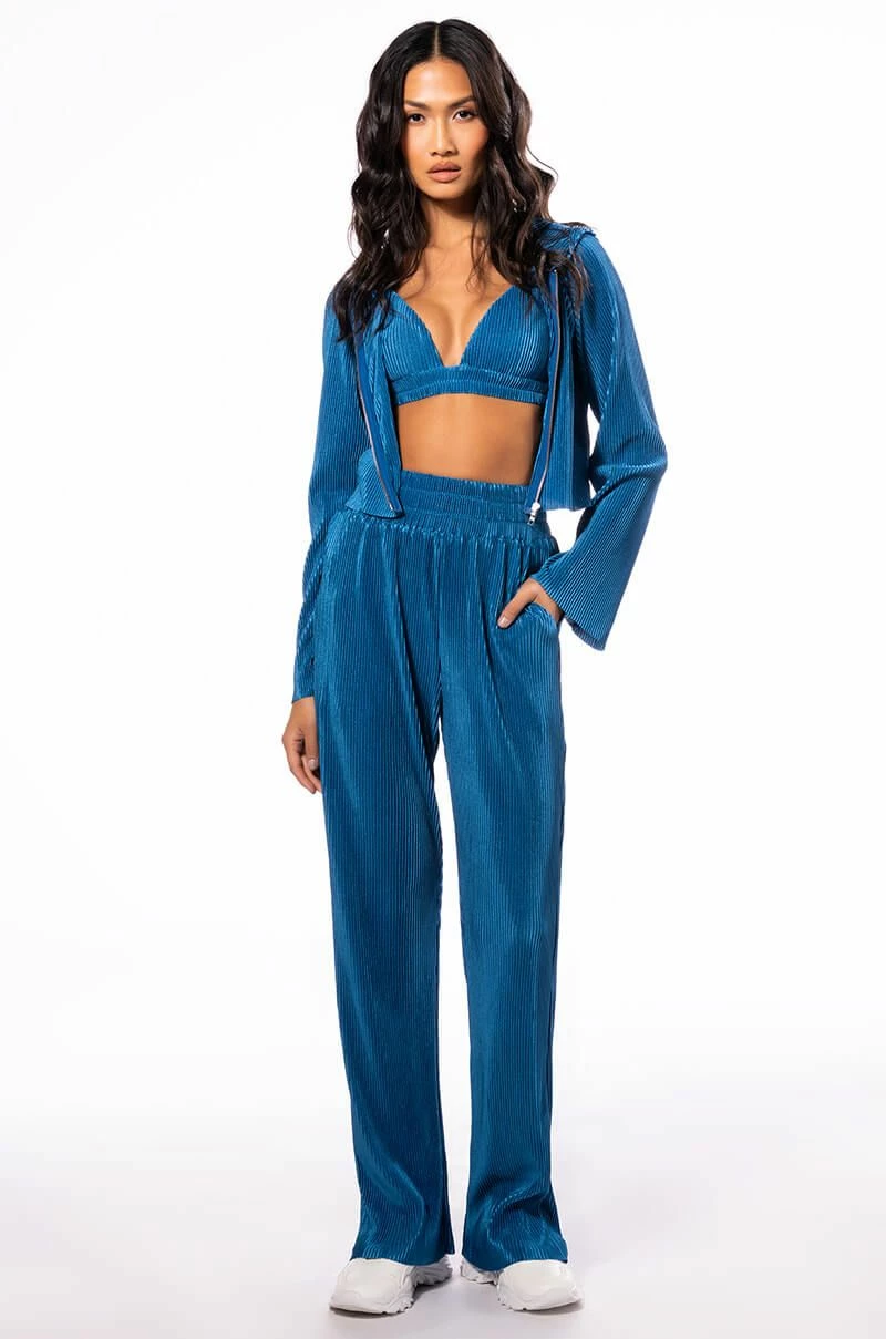 ASTRID PLEATED PALAZZO PANT - Image 3