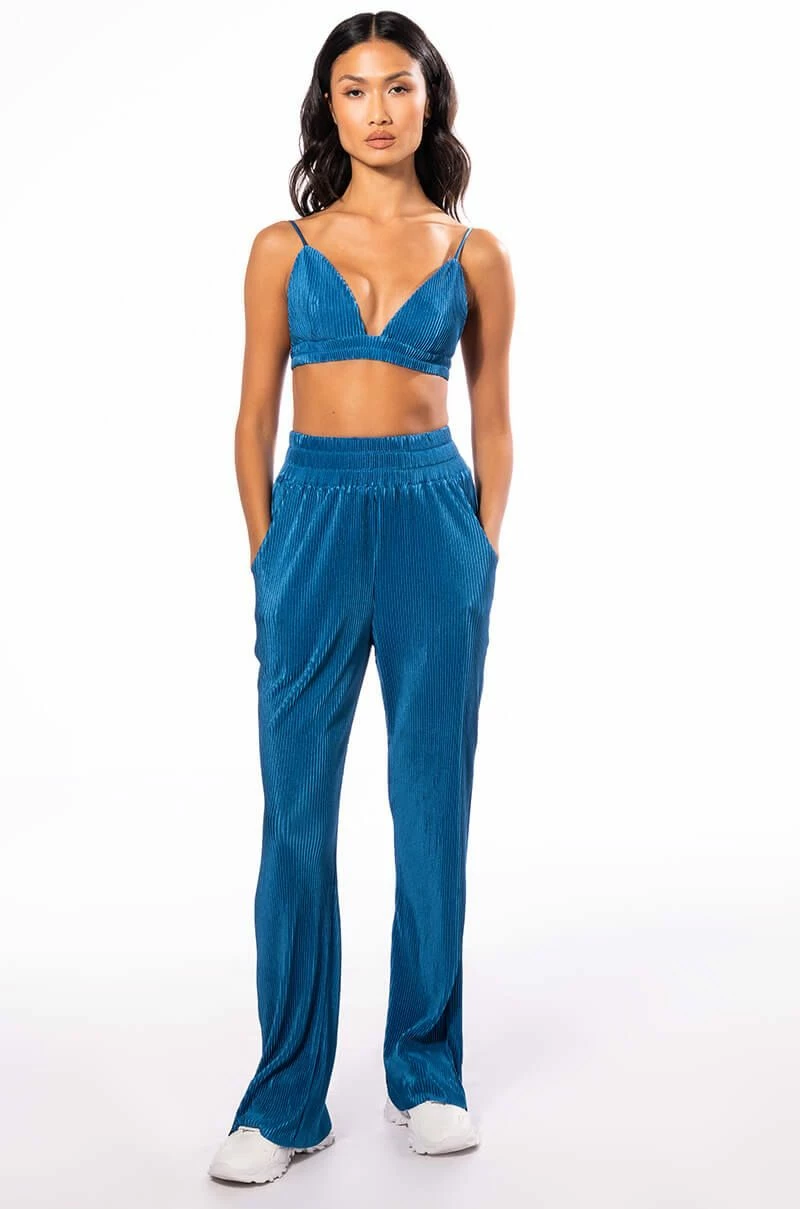 ASTRID PLEATED PALAZZO PANT - Image 9