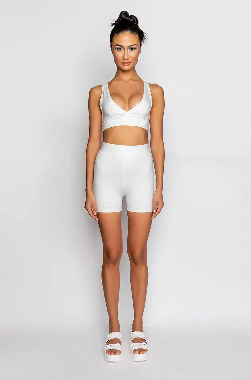 BASIC LUXE WHITE BIKER SHORT 12 BASIC LUXE WHITE BIKER SHORT - Image 10