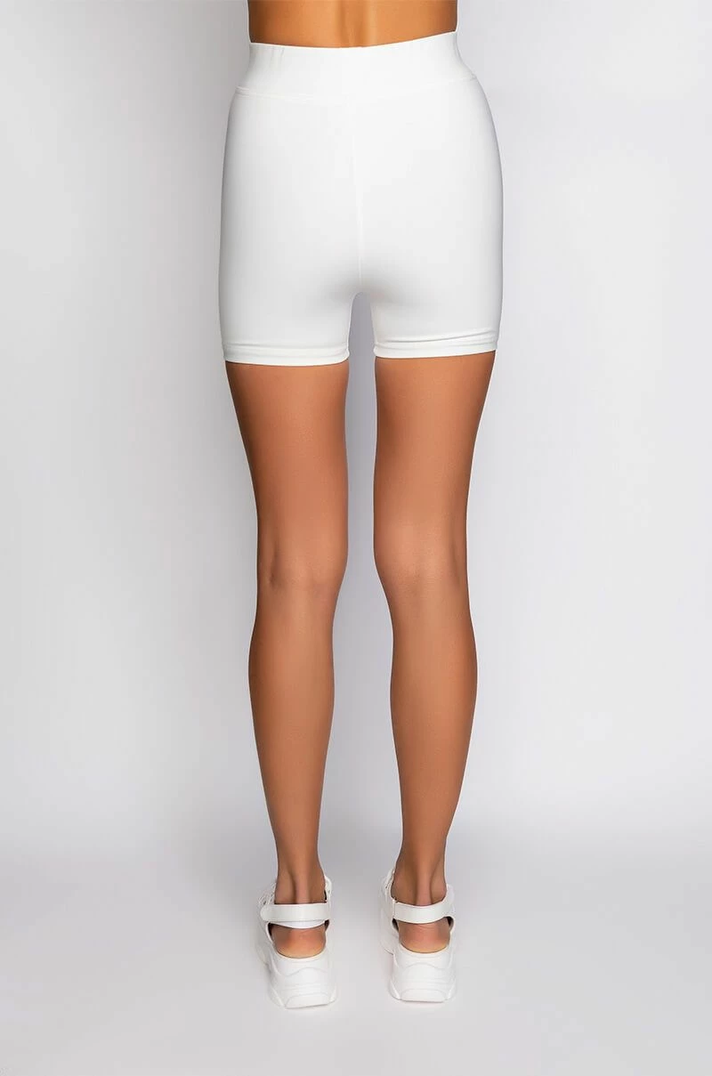 BASIC LUXE WHITE BIKER SHORT 10 BASIC LUXE WHITE BIKER SHORT - Image 8