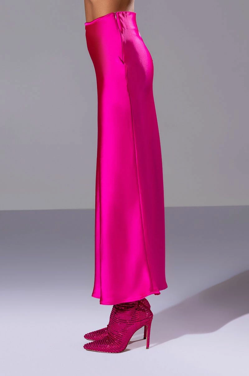 BEAUTIFUL HEART SATIN MAXI SKIRT - Image 5