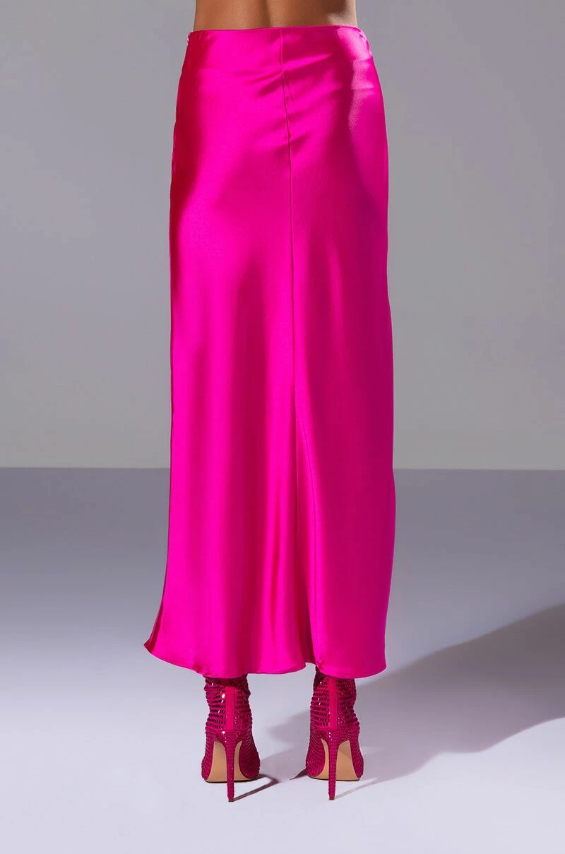 BEAUTIFUL HEART SATIN MAXI SKIRT - Image 6