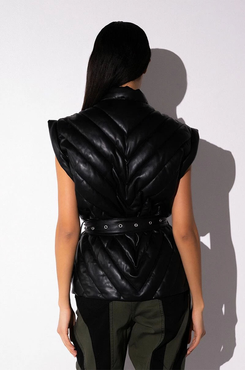BLANK NYC UNDER THE RADAR PU VEST - Image 6