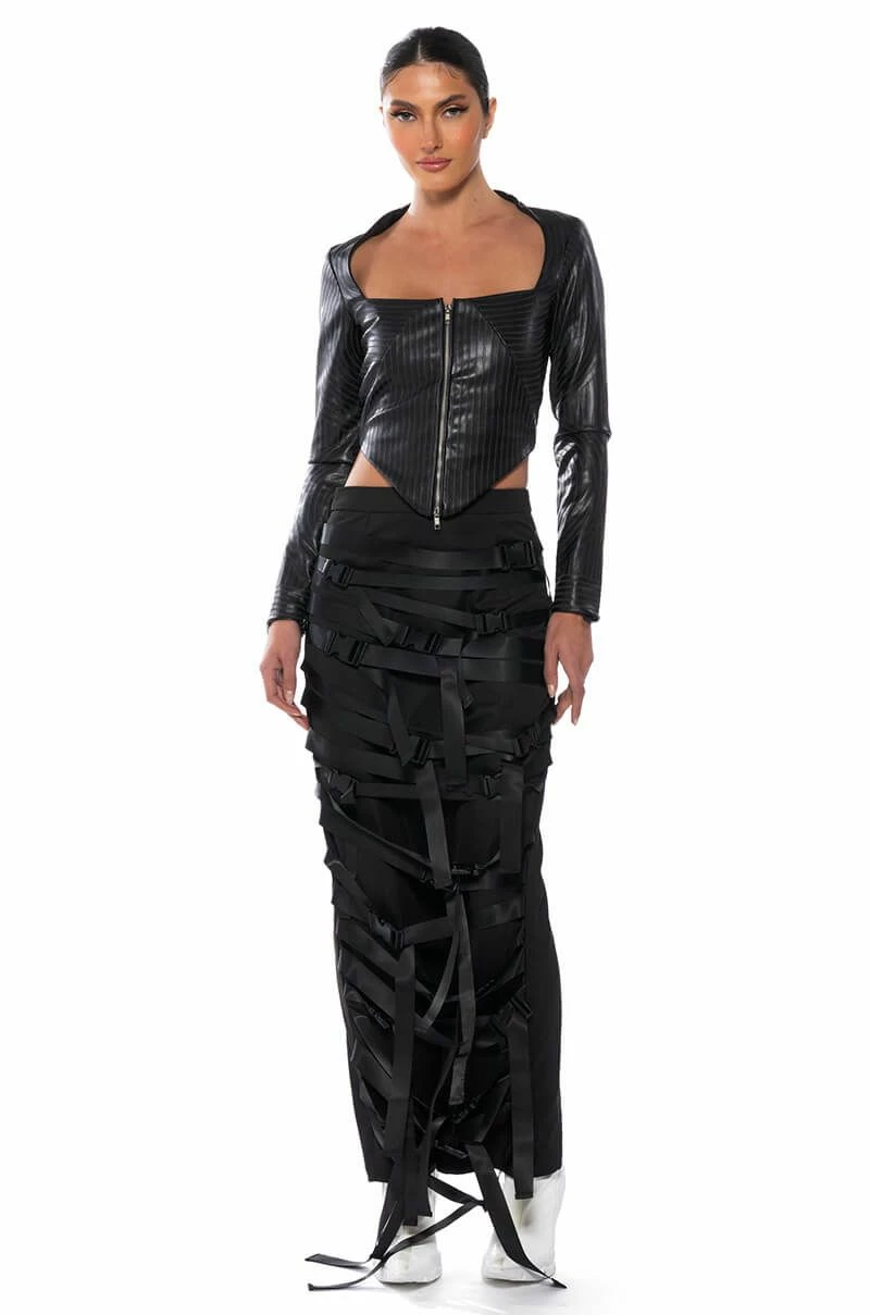 BUCKLE UP MAXI SKIRT - Image 3