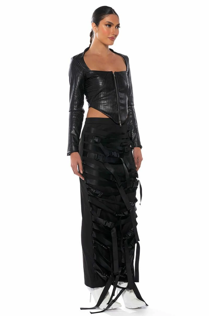 BUCKLE UP MAXI SKIRT - Image 4
