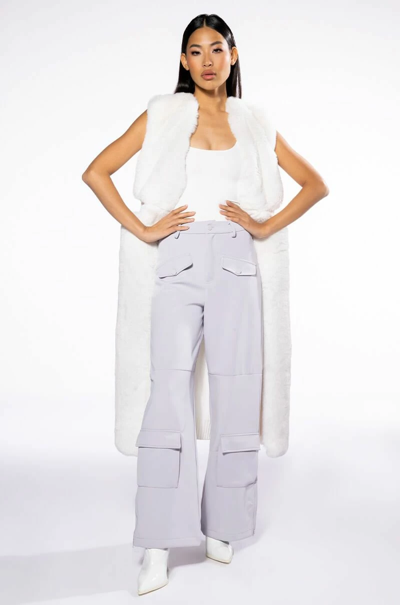 ELEVATED CARGO PANTS IN LIGHT GREY - Image 5