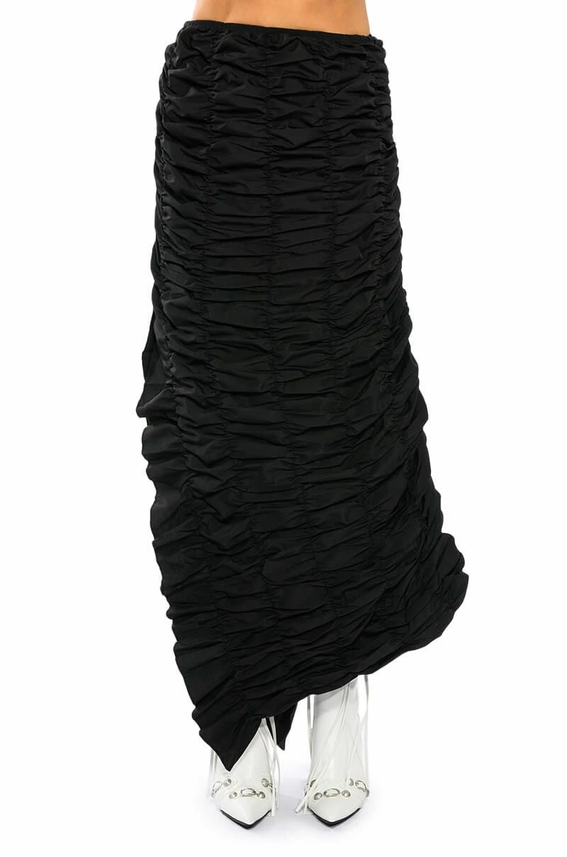 ENCORE SCRUNCHED SLIT MAXI SKIRT - Image 5
