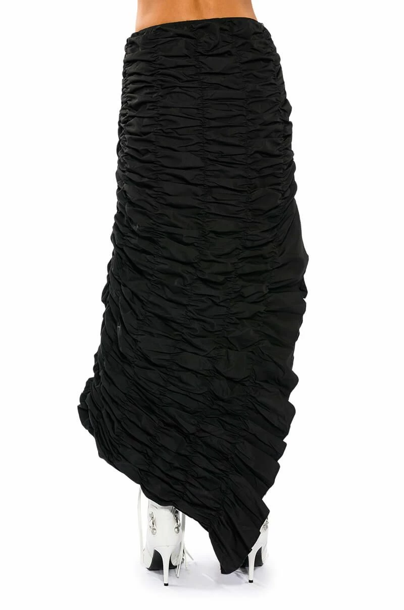 ENCORE SCRUNCHED SLIT MAXI SKIRT - Image 8