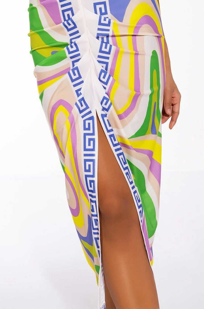 EVOLVE FRONT SLIT MIDI SKIRT - Image 7