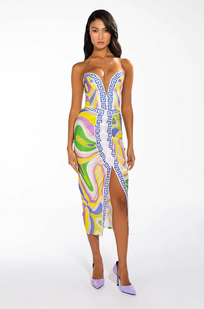 EVOLVE FRONT SLIT MIDI SKIRT - Image 8