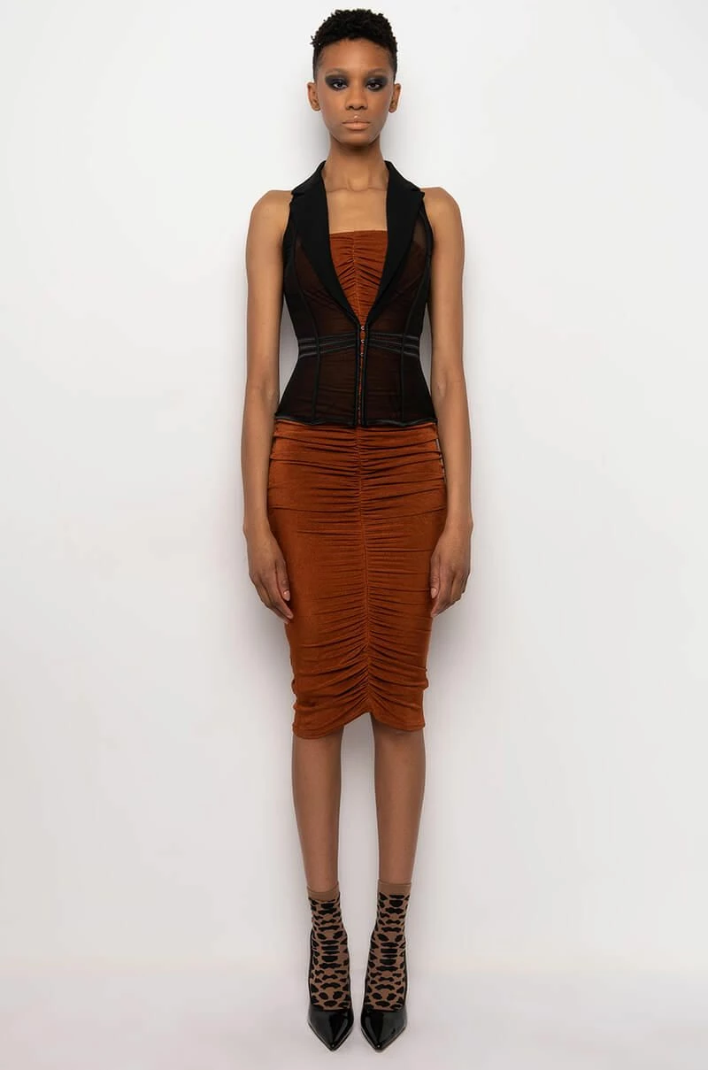 FASHION HEIST MESH CORSET VEST - Image 7