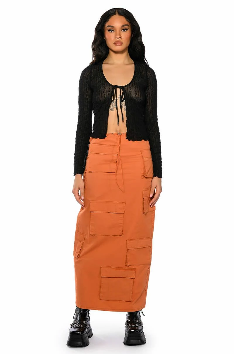 FIELD OF DREAMS CARGO MAXI SKIRT - Image 3