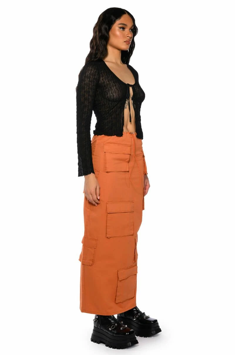 FIELD OF DREAMS CARGO MAXI SKIRT - Image 4