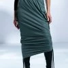 FOLLOW ME ADJUSTABLE CARGO SKIRT IN OLIVE