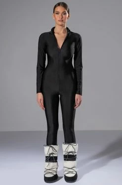 GIVE YOU A CHANCE ZIP UP CATSUIT