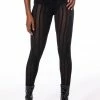 HEAR ME SAY MESH STRIPED LEGGING