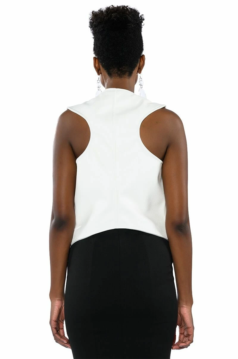 HEART IN THE HIGHLANDS WESTERN FAUX LEATHER VEST - Image 9