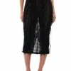 ITS A WRAP MACRAME MESH BODYCON MIDI SKIRT