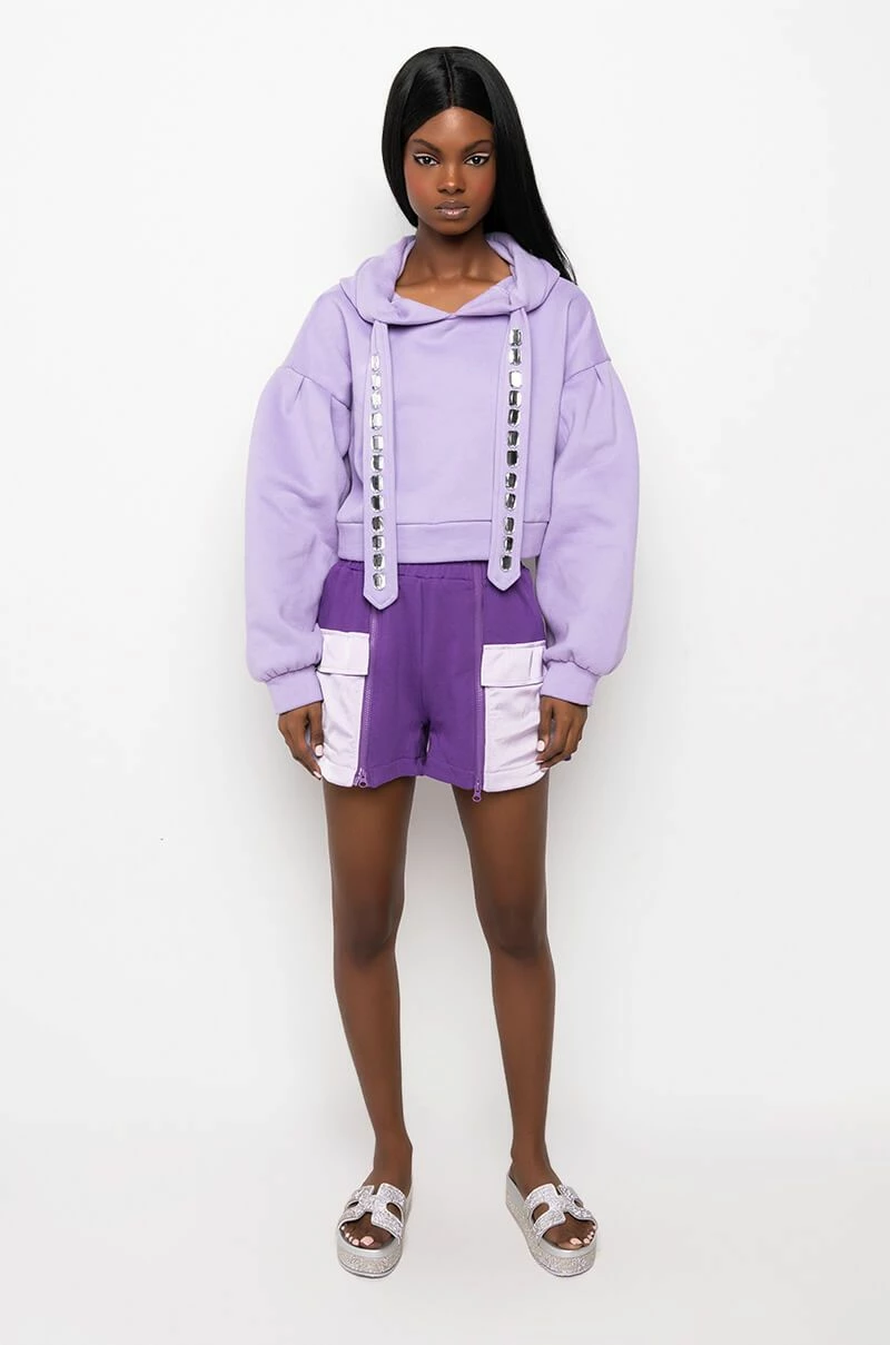 KAIA SATIN DETAIL SHORT - Image 8