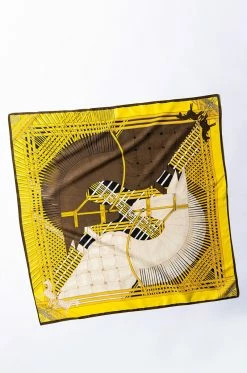 KNIGHTED YELLOW SILK SCARF