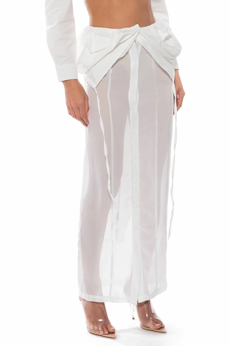 LAYERED SHIRT MAXI SKIRT