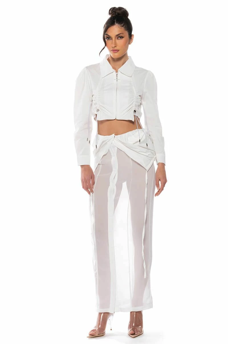 LAYERED SHIRT MAXI SKIRT - Image 3