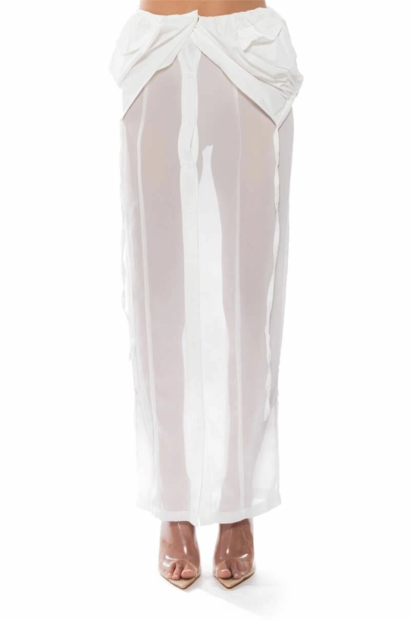 LAYERED SHIRT MAXI SKIRT - Image 5