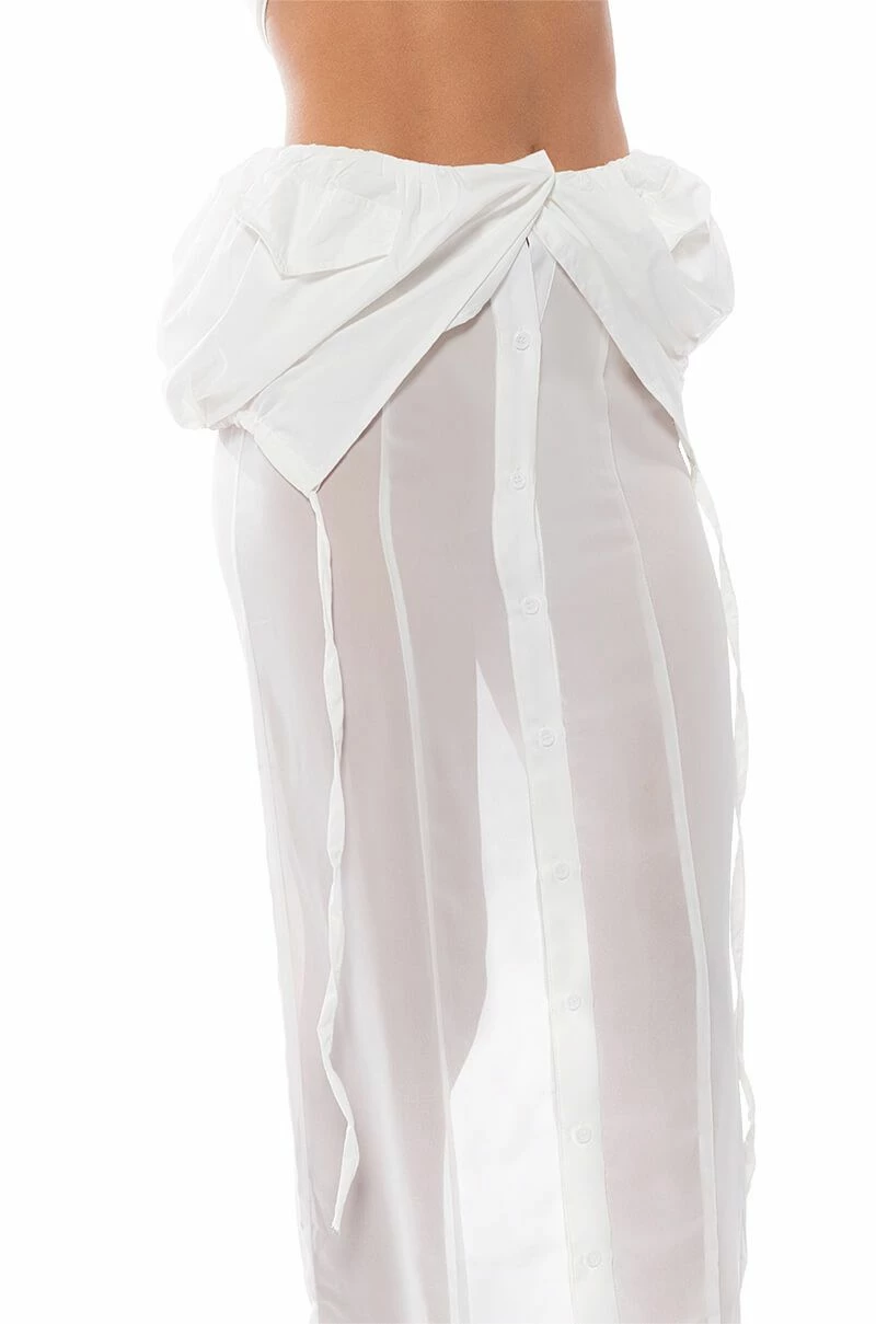 LAYERED SHIRT MAXI SKIRT - Image 8