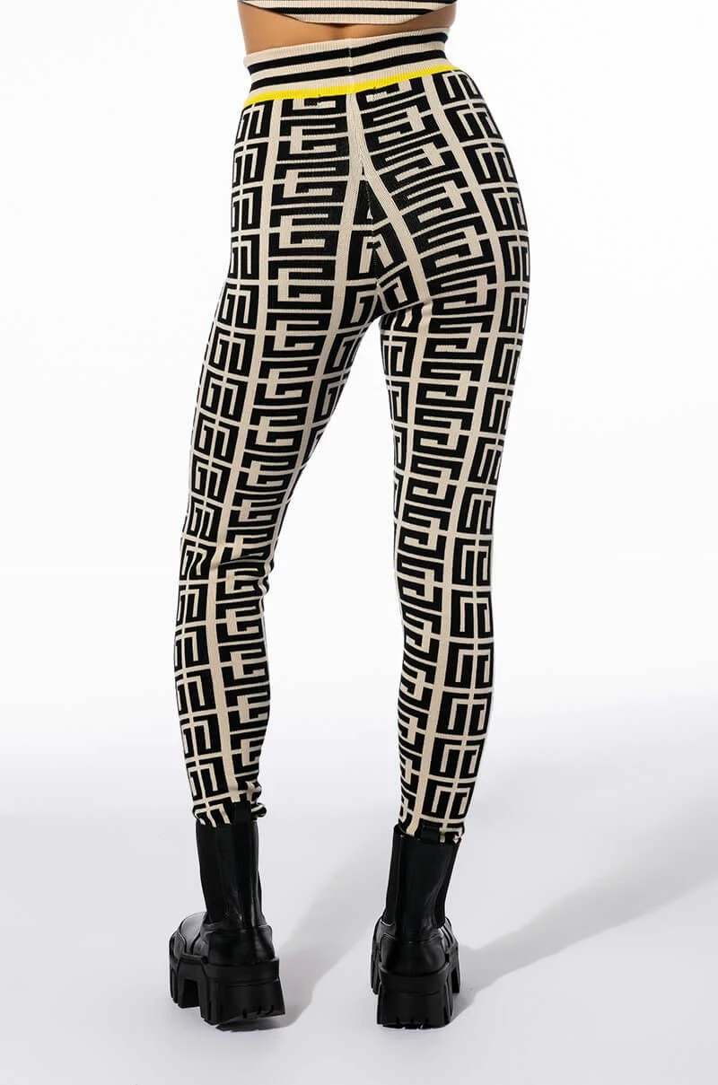 LOCKED IN GRAPHIC PRINT KNIT JOGGER - Image 5