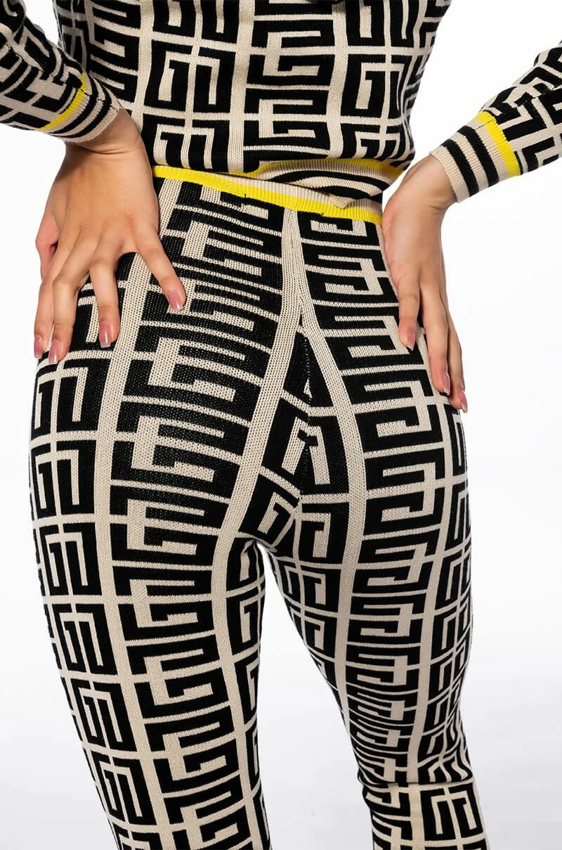 LOCKED IN GRAPHIC PRINT KNIT JOGGER - Image 6