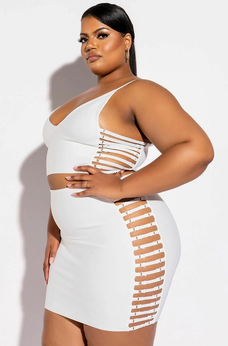 MISBEHAVED BANDAGE CUTOUT MINI SKIRT - Image 6