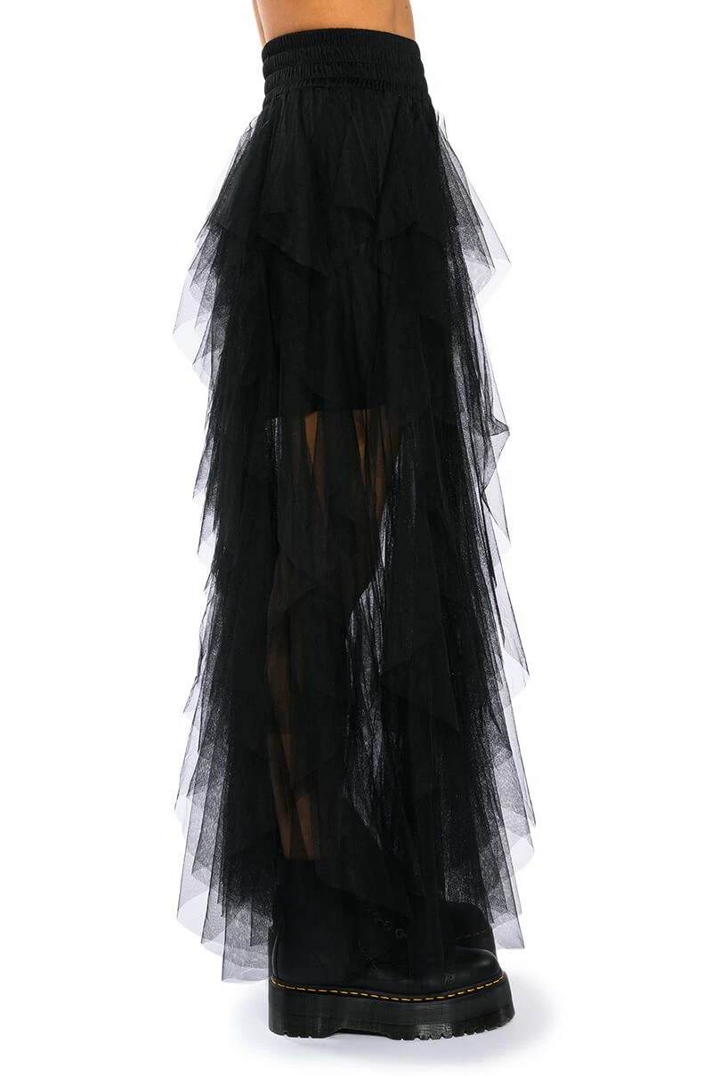 MODERN ROYALTY LAYERED MESH MAXI SKIRT - Image 8