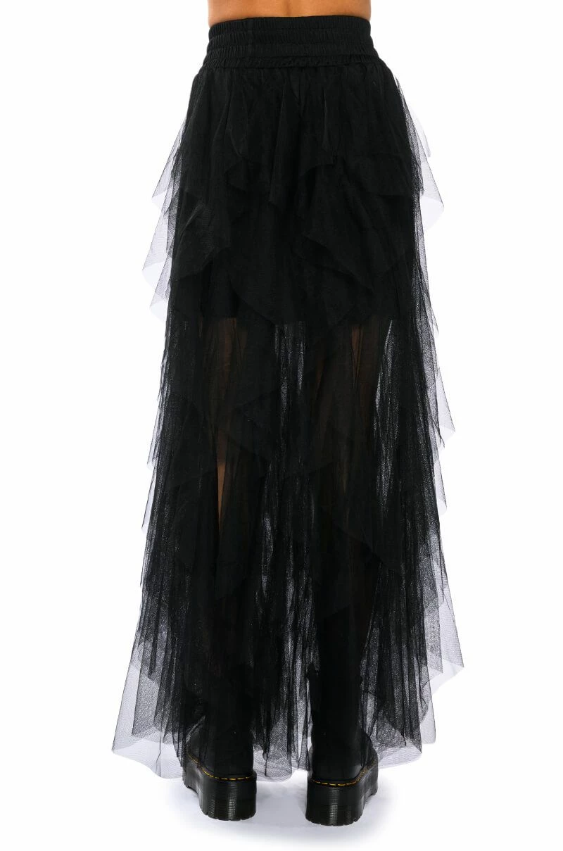 MODERN ROYALTY LAYERED MESH MAXI SKIRT - Image 9