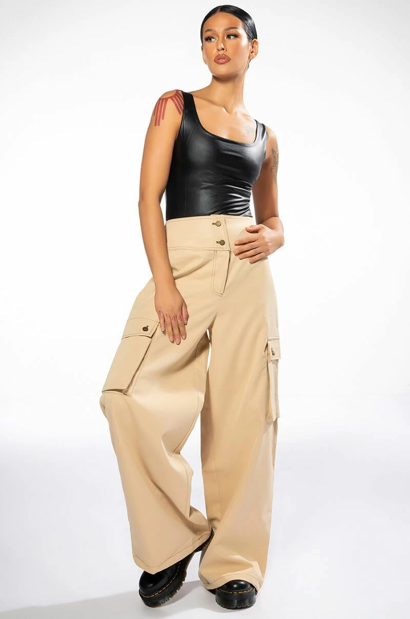 MONEY WIDE LEG CARGO PANTS - Image 2
