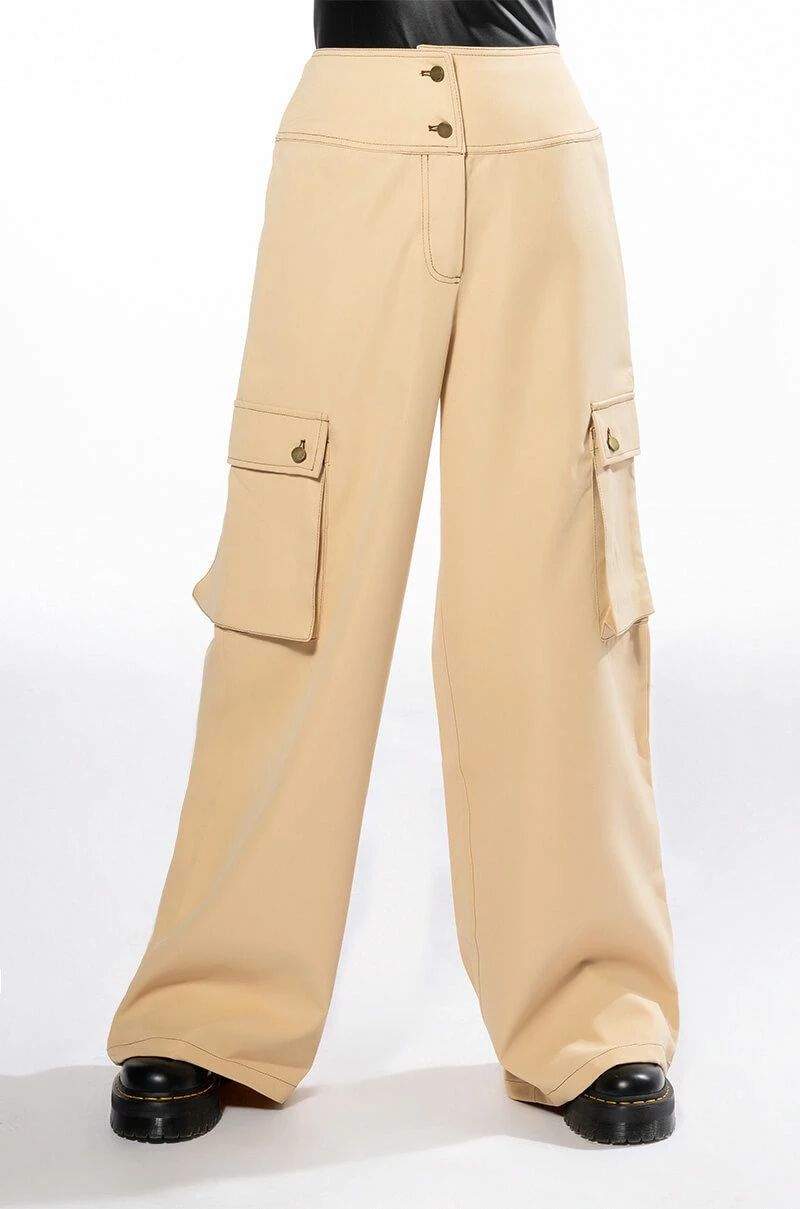 MONEY WIDE LEG CARGO PANTS - Image 4