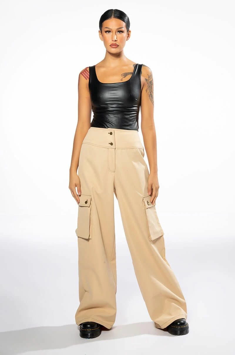 MONEY WIDE LEG CARGO PANTS - Image 8