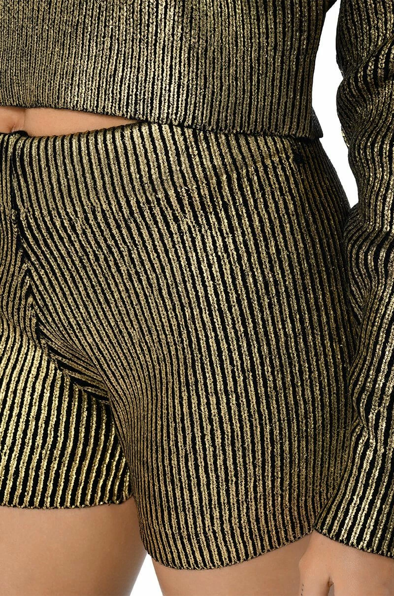 NEBULA COATED METALLIC KNIT SHORT - Image 8