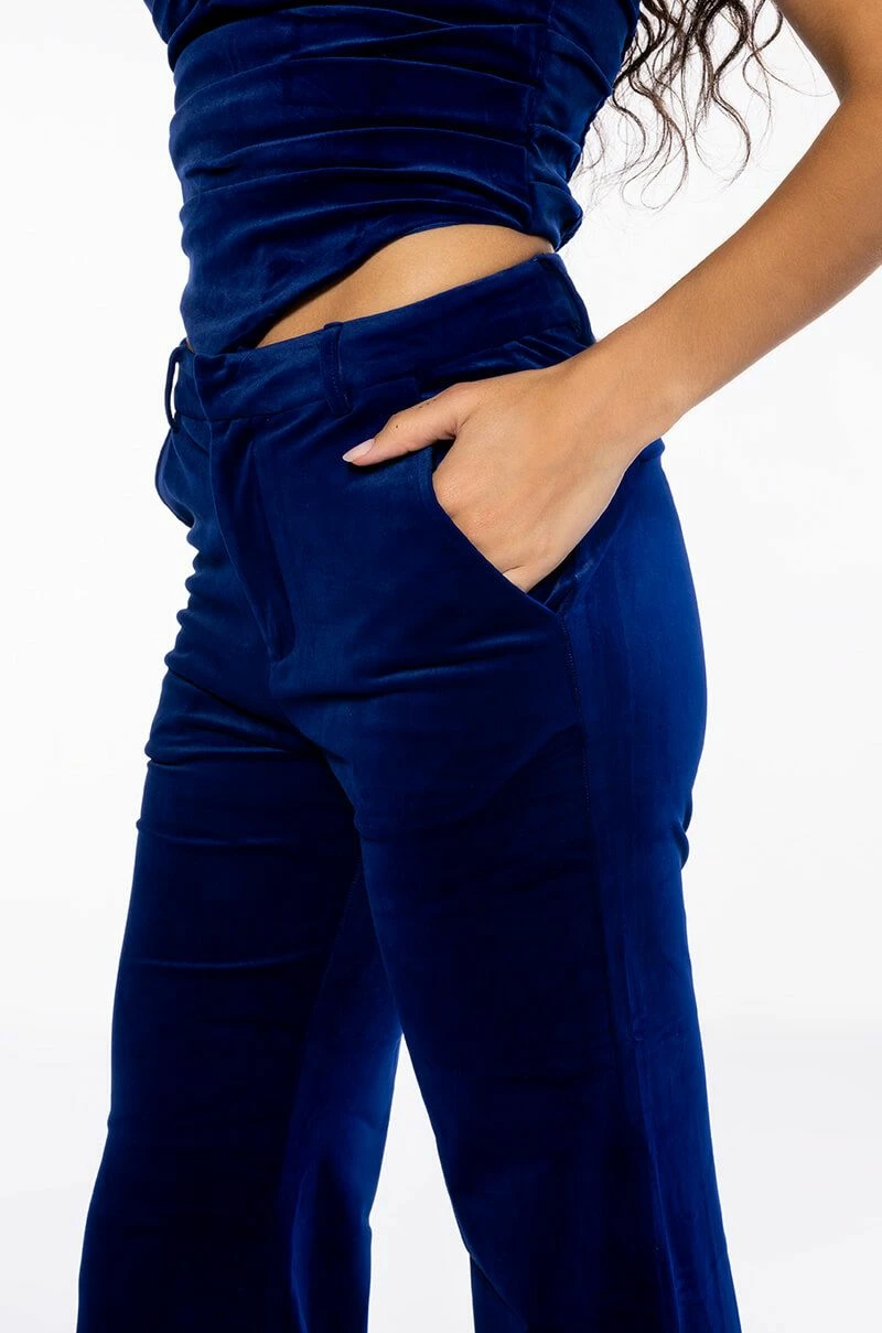 NIGHT MOVES VELVET WIDE LEG TROUSER - Image 8