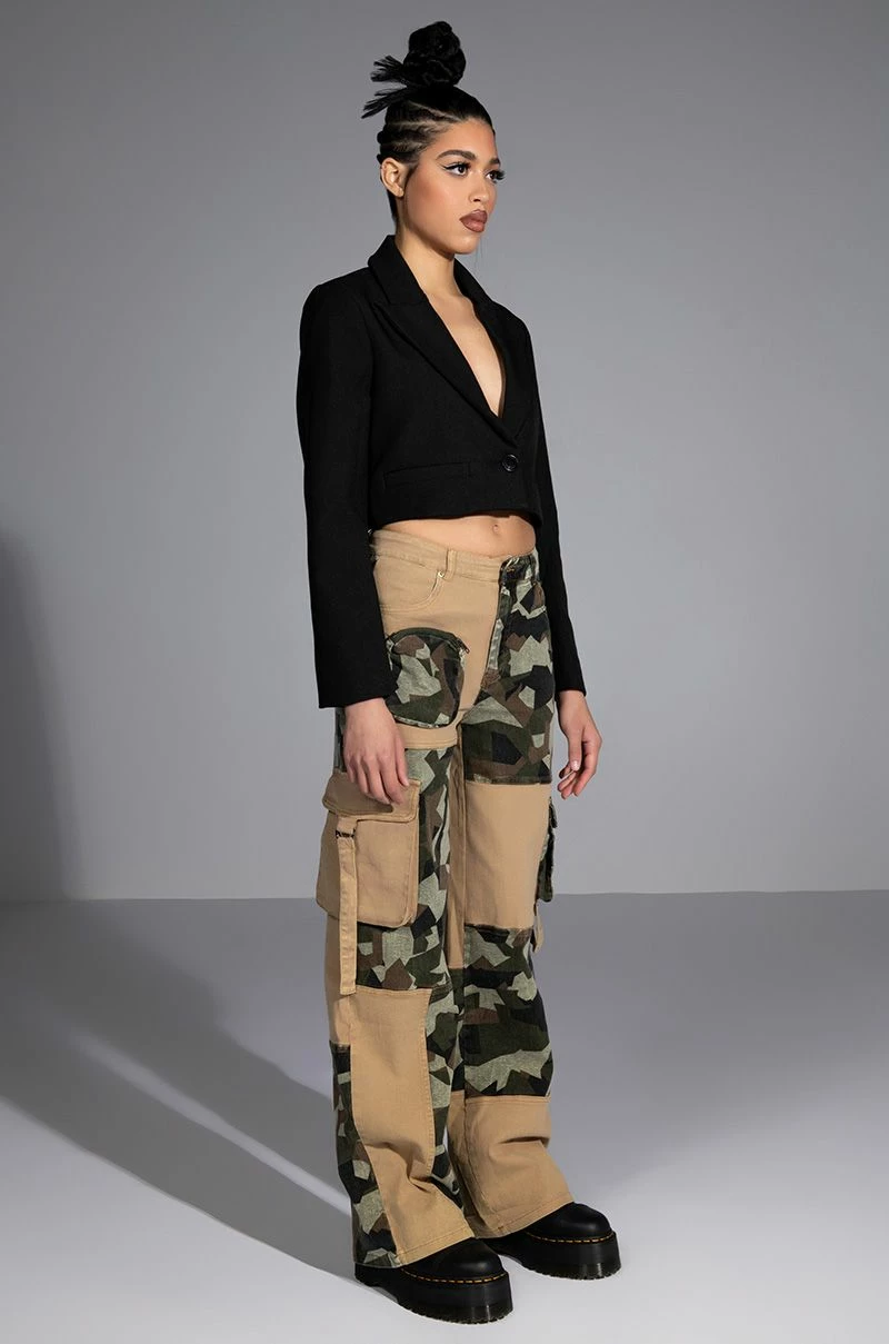 NO HEART PATCHWORK CAMO PANT - Image 2