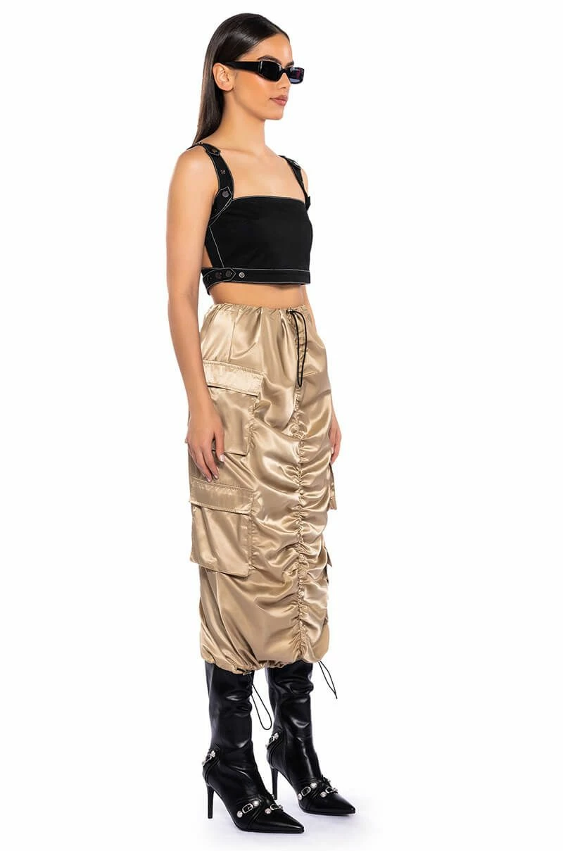 NO STOPPIN ME CARGO MIDI SKIRT - Image 3