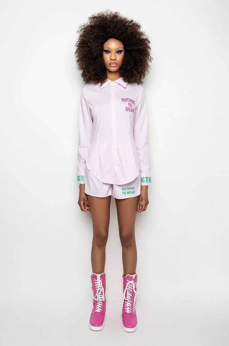 NOTHING TO WEAR STRIPED POPLIN SHORTS - Image 8