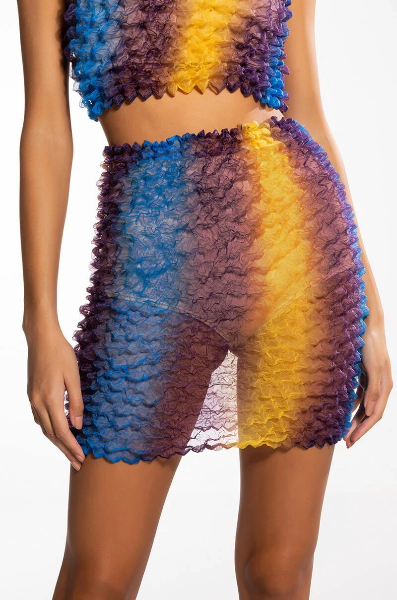 PALOMA TEXTURED MINI SKIRT - Image 2