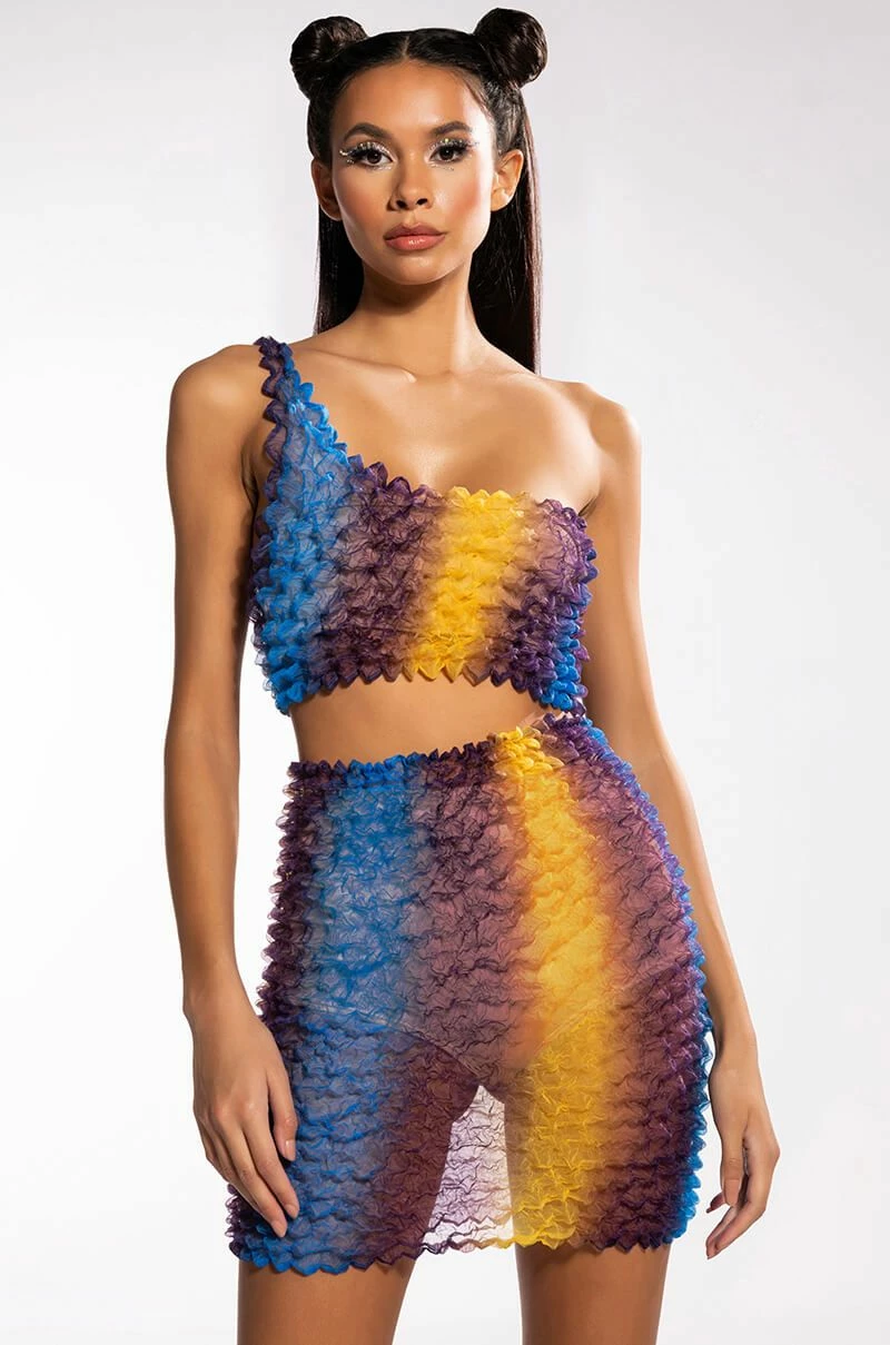 PALOMA TEXTURED MINI SKIRT - Image 3