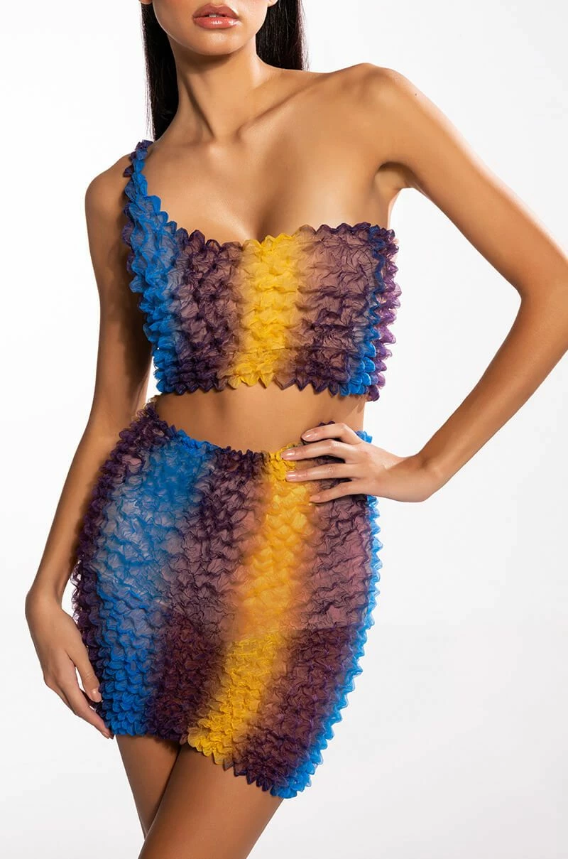 PALOMA TEXTURED MINI SKIRT - Image 4