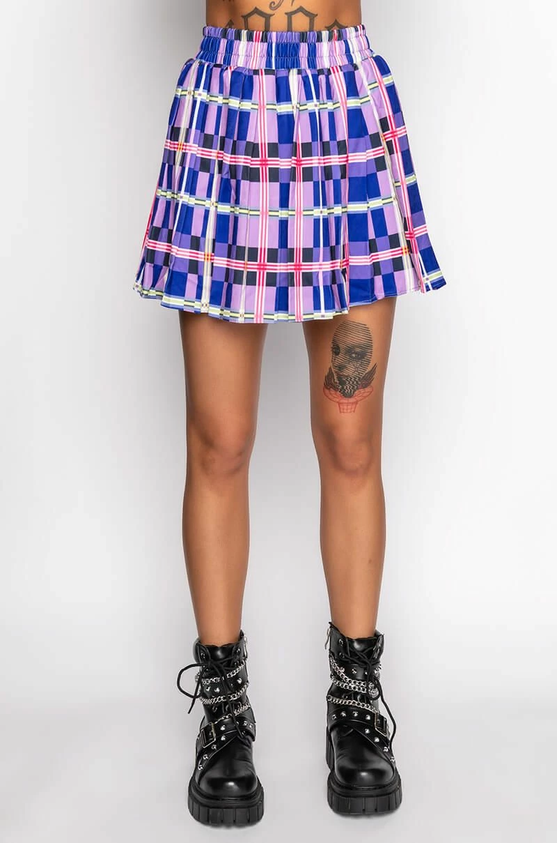 PRIVATE SCHOOL PLEATED MINI SKIRT - Image 5