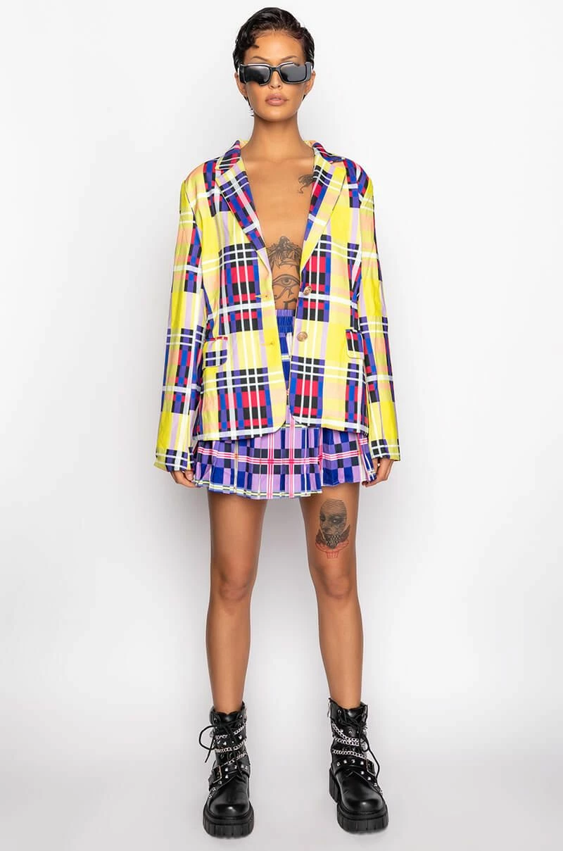 PRIVATE SCHOOL PLEATED MINI SKIRT - Image 9