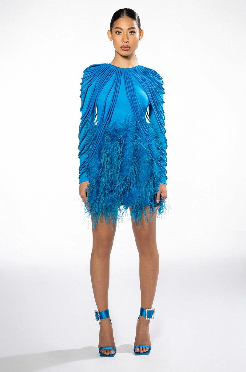 REAL OSTRICH FEATHERS MINI SKIRT - Image 12