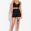 SHAKE IT FRINGE DETAIL BANDAGE SHORT