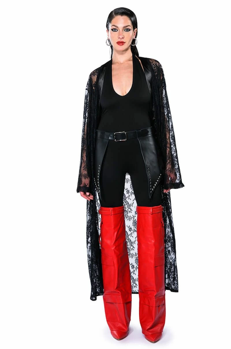 SHES SLEEK DOUBLE LAYER HALTER CATSUIT - Image 9